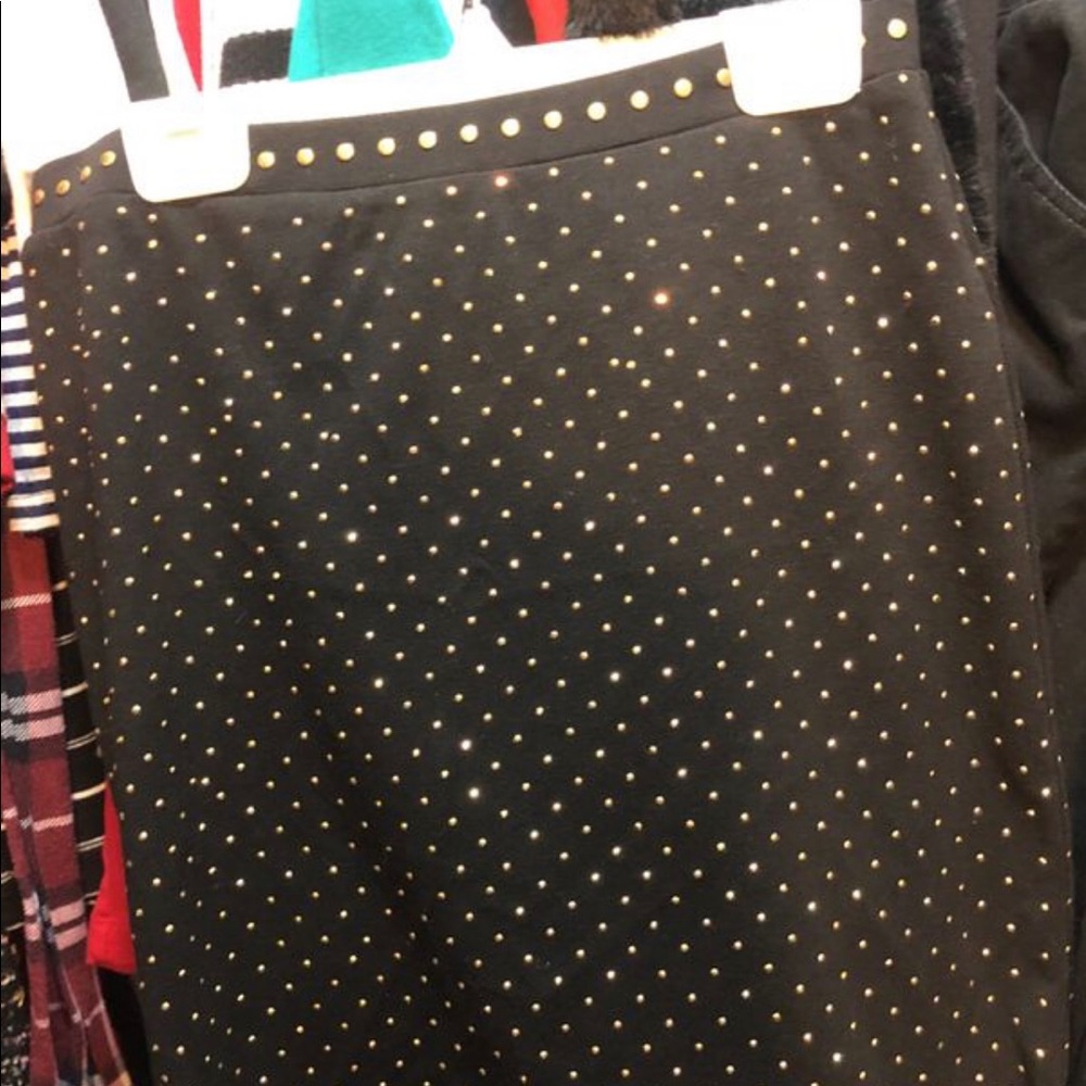 Black and gold skirt